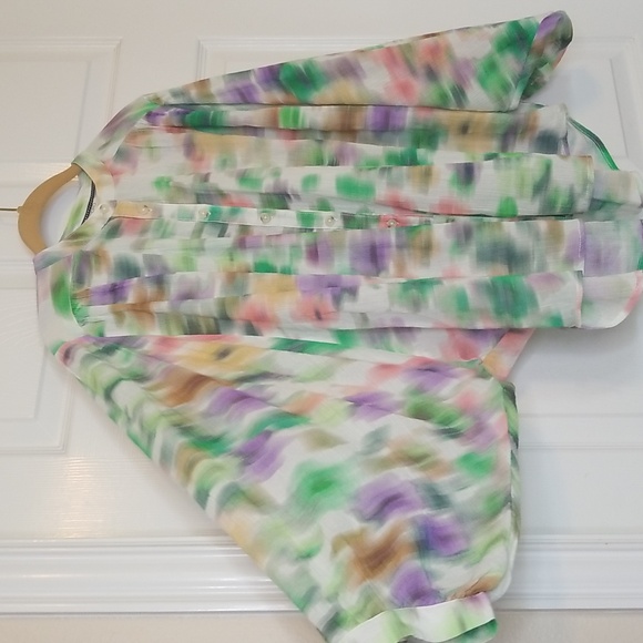 Pilcro Womens Pastel Color Longsleeve The Batwing Blouse By Anthropologie - Picture 6 of 14